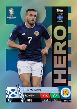 John McGinn Scotland Topps Match Attax EURO 2024 Hero #SCO14